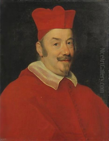 Ritratto Del Cardinale Pietro Ottoboni, Futuro Papa Alessandro VIII Oil Painting by Giovanni Battista (Baciccio) Gaulli