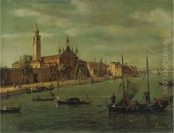 Venezia, Santa Maria Delle Grazie Oil Painting by Francesco Zanin