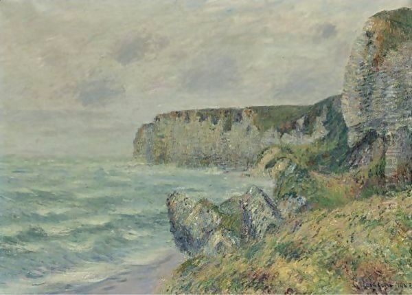 Les Falaises De Saint-Jouin 2 Oil Painting by Gustave Loiseau