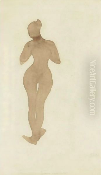 Femme Nue Debout Oil Painting by Auguste Rodin