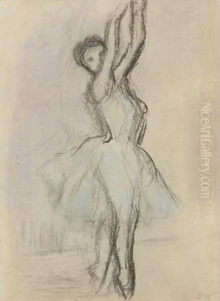 Danseuse Sur Les Pointes Oil Painting by Edgar Degas