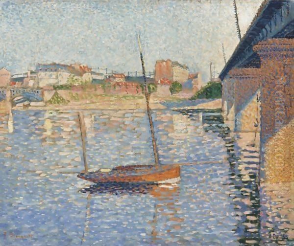 Clipper Oil Painting by Paul Signac