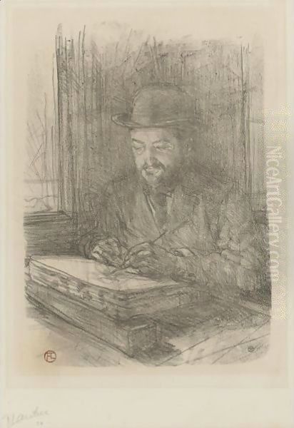 Le Bon Graveur, Adolphe Albert Oil Painting by Henri De Toulouse-Lautrec