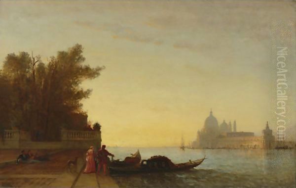 Venetian Scene 3 Oil Painting by Felix Ziem