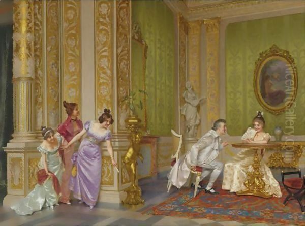 The Unseen Audience Oil Painting by Vittorio Reggianini