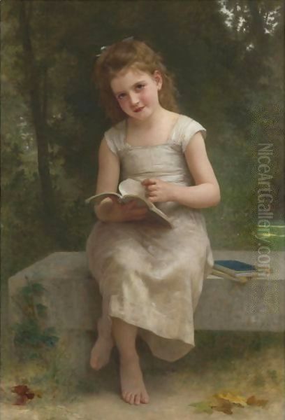 La Liseuse Oil Painting by William-Adolphe Bouguereau