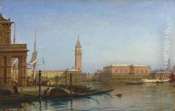 View Of Venice. Customs House Oil Painting by Aleksei Petrovich Bogolyubov