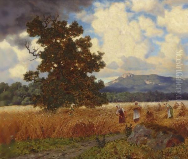 The Harvest, 1924 Oil Painting by Ivan Fedorovich Choultse