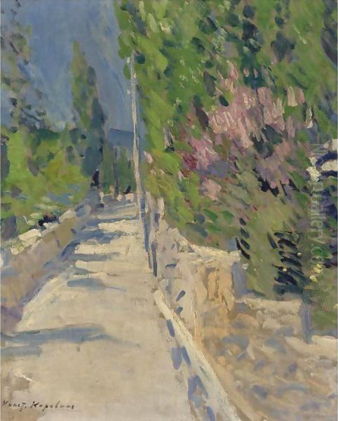 Gurzuf Landscape Oil Painting by Konstantin Alexeievitch Korovin