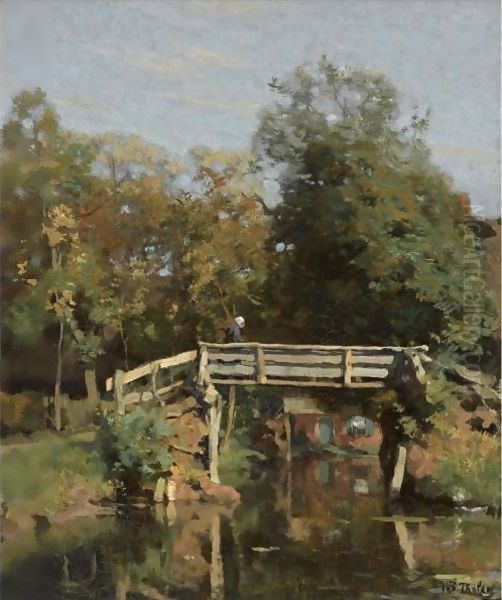 Giethoorn 3 Oil Painting by Willem Bastiaan Tholen