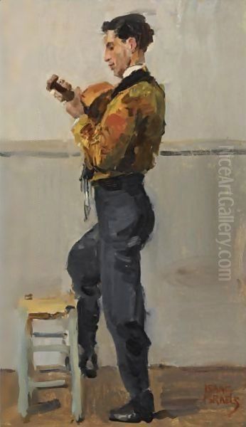 The Guitar Player Oil Painting by Isaac Israels