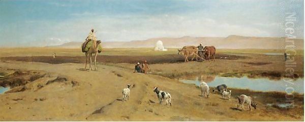 The Valley Of The Nile Oil Painting by Frederick Goodall