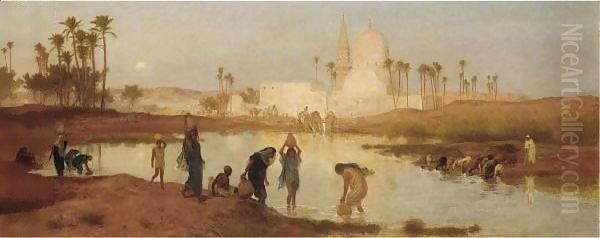 The Water Carriers Oil Painting by Frederick Goodall