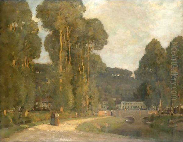 In The Cotswolds Oil Painting by Sir Alfred East