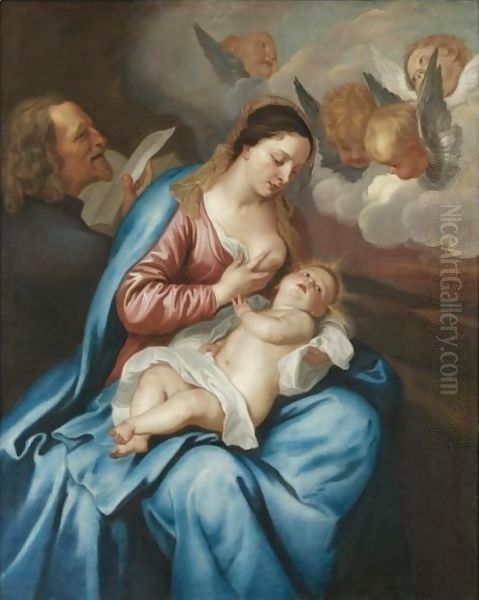 The Virgin And Child Oil Painting by Sir Anthony Van Dyck