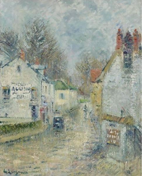 Rue De Pontoise Oil Painting by Gustave Loiseau