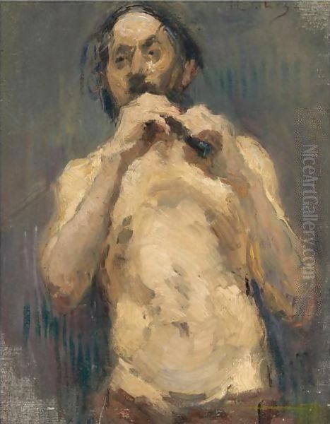 Le Jouer De Flute Oil Painting by Henri De Toulouse-Lautrec