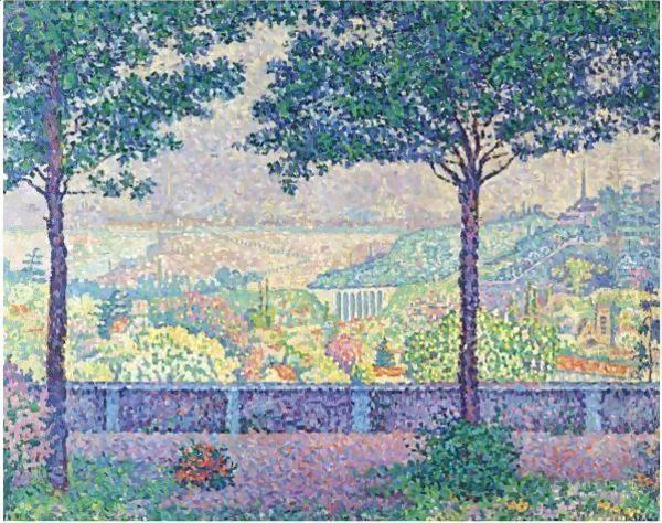 Terrasse De Meudon Oil Painting by Paul Signac