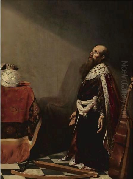 King Saul Oil Painting by Willem De Poorter