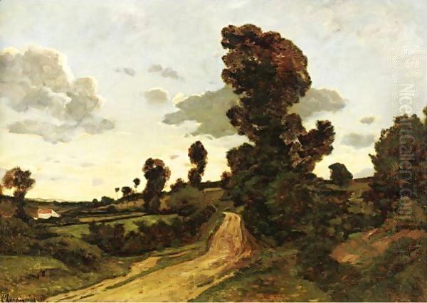 Paysage D'Ete Oil Painting by Henri-Joseph Harpignies