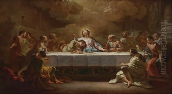 The Last Supper Oil Painting by Corrado Giaquinto