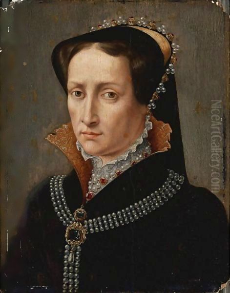 Portrait Of Mary I Of England Oil Painting by Mor, Sir Anthonis (Antonio Moro)