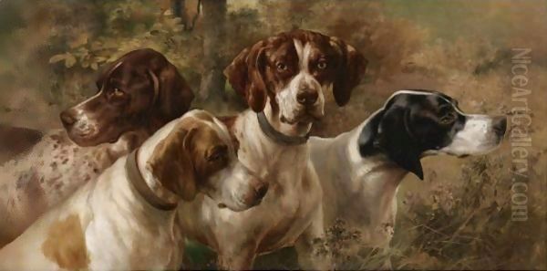 Four Pointers Oil Painting by Edmund Henry Osthaus