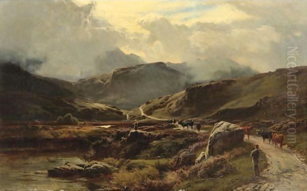 Near Beddgelert Oil Painting by Sidney Richard Percy