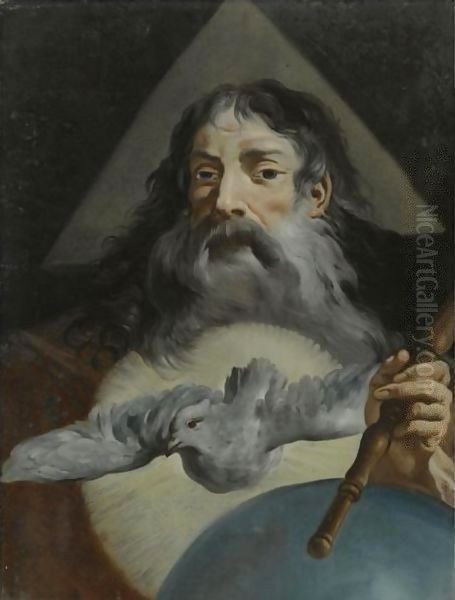 God The Father Oil Painting by Giacomo Ceruti (Il Pitocchetto)