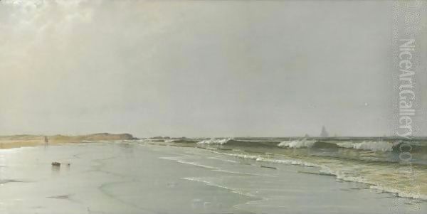 Beach At Little Boar's Head, New Hampshire Oil Painting by Alfred Thompson Bricher