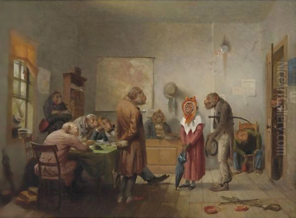 Divorce Oil Painting by William Holbrook Beard