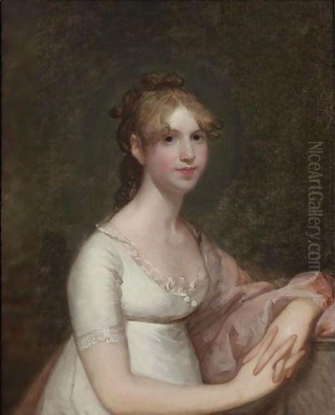 Miss Anna Powell Mason (Mrs. Patrick Grant) Oil Painting by Gilbert Stuart