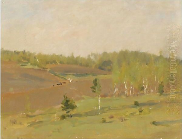 The Tilled Field, Spring Oil Painting by Isaak Ilyich Levitan