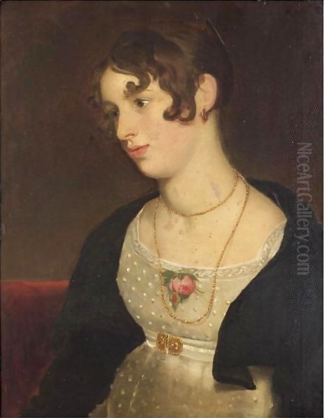 Portrait Of Kitty, The Artist's Niece Oil Painting by William Etty