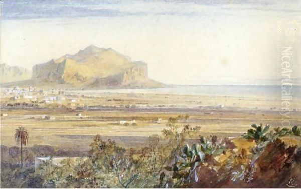 Palermo, Sicily Oil Painting by Edward Lear