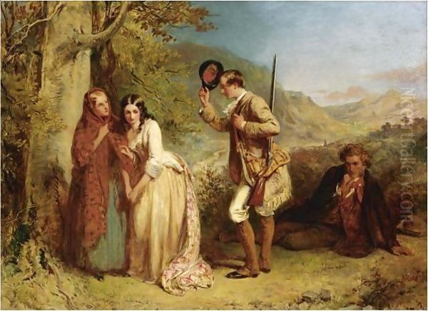 The Valour Of Love Oil Painting by Abraham Solomon