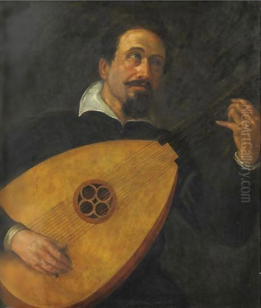 Suonatore Di Liuto Oil Painting by Leandro Bassano