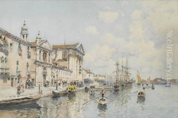 Santa Maria Del Rosario And Santa Maria Della Visitazione, Venice Oil Painting by Federico del Campo