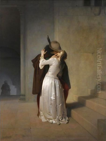 Il Bacio Oil Painting by Francesco Paolo Hayez