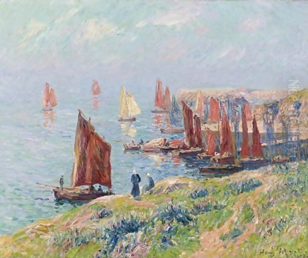 Rentree De Bateaux Oil Painting by Henri Moret