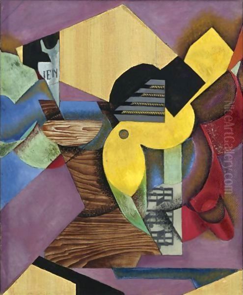 Guitare Oil Painting by Juan Gris