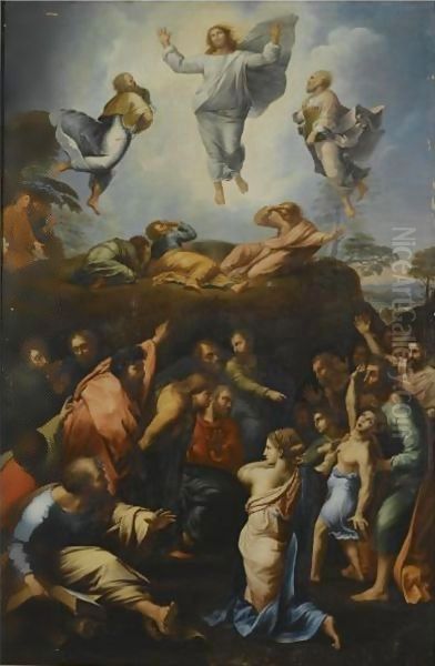 The Transfiguration Oil Painting by Raphael (Raffaello Sanzio of Urbino)