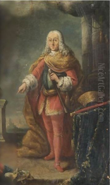 Portrait Of Francesco Grimani (1702-1779) Oil Painting by Alessandro Longhi