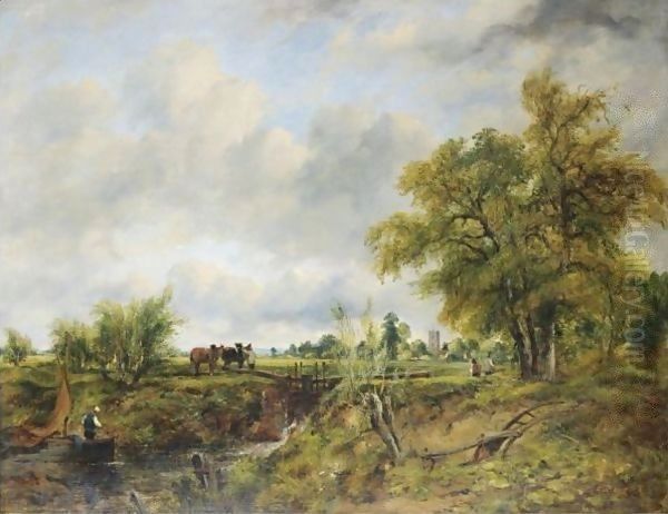 The Vale Of Dedham Oil Painting by Frederick Waters Watts