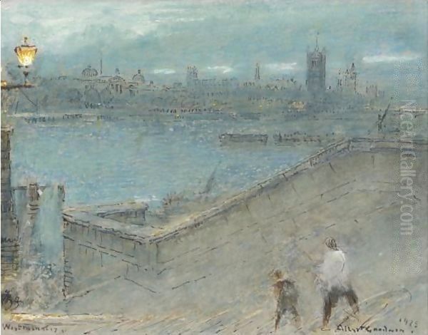 A Collection Of Thirteen Watercolours Oil Painting by Albert Goodwin