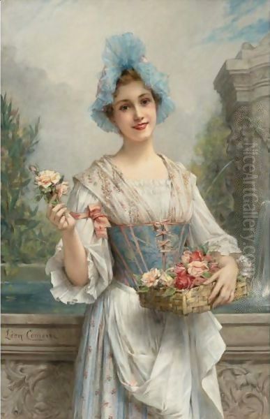 The Flower Seller Oil Painting by Leon Francois Comerre