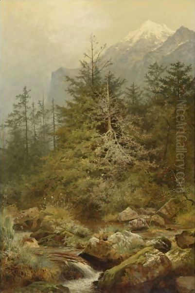 The Valley Of Sweet Waters Oil Painting by Benjamin Williams Leader