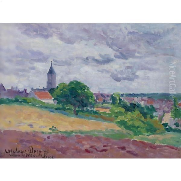 Souvenir De Mereville Oil Painting by Maximilien Luce