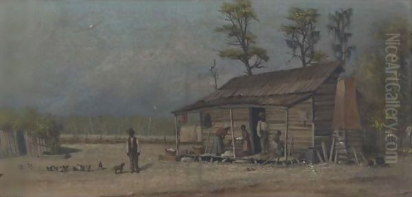 Morning Chores Oil Painting by William Aiken Walker