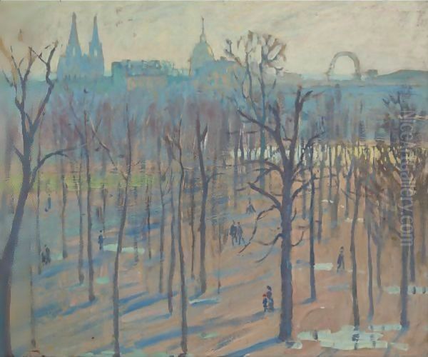 The Tuilleries Gardens Oil Painting by William Samuel Horton